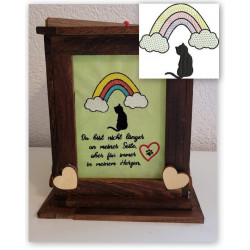 Stickdatei - Regenbogen Katze